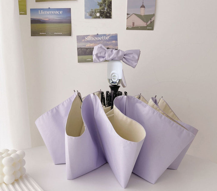 Women's foldable umbrella with innovative folding technology Bowlift