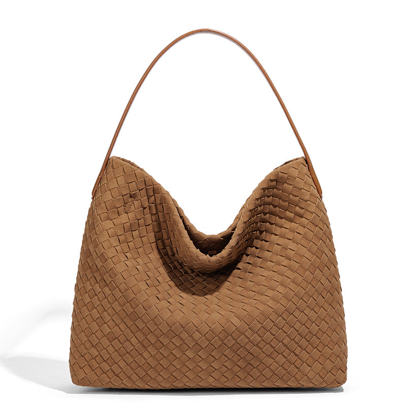 Contemporary Woven Hobo Bag Bowlift