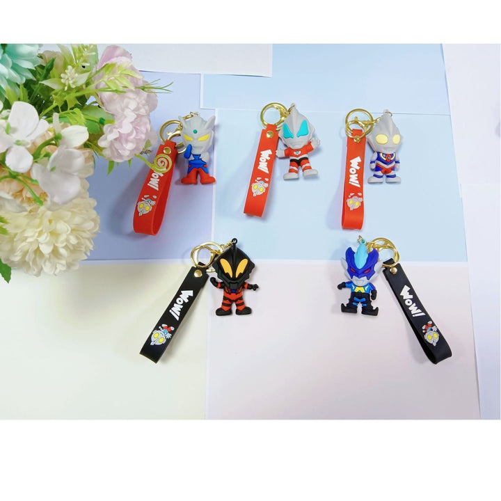 Unisex keychain made of flexible silicone with unique character design Bowlift