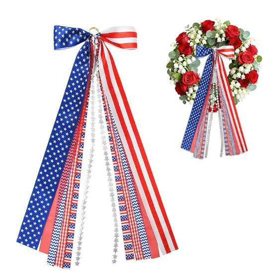 Women's Nan Hair Ruffle Bow with Long Ribbon Straps and Clip Closure Bowlift