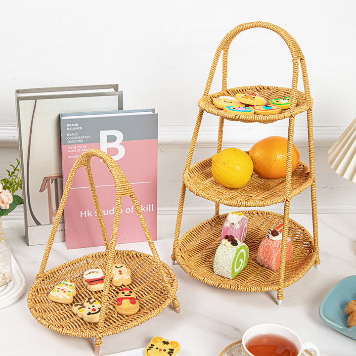 Women Handcrafted Storage Basket with Round Design Bowlift