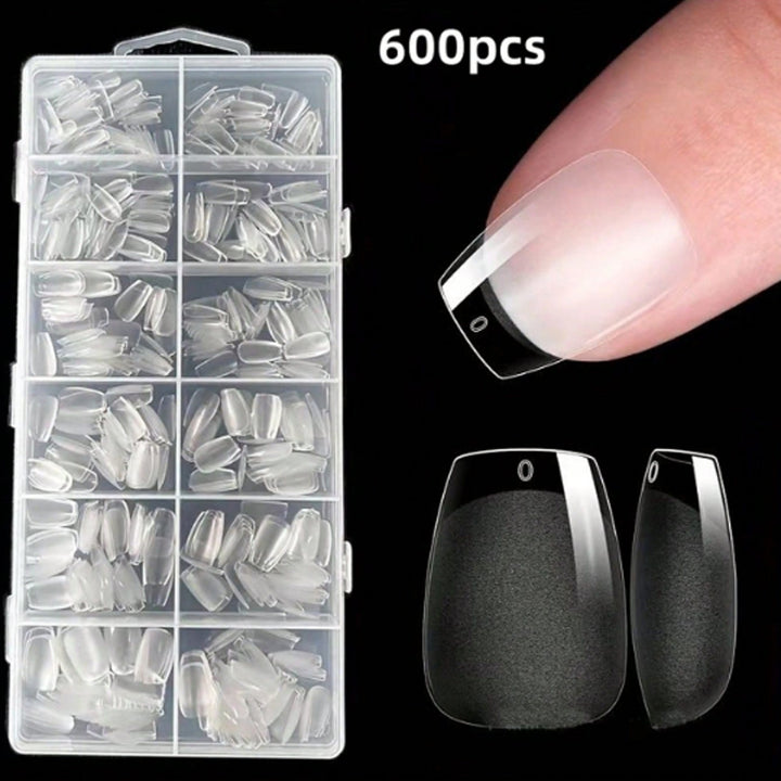 Clear Gel Nail Tip Set Bowlift