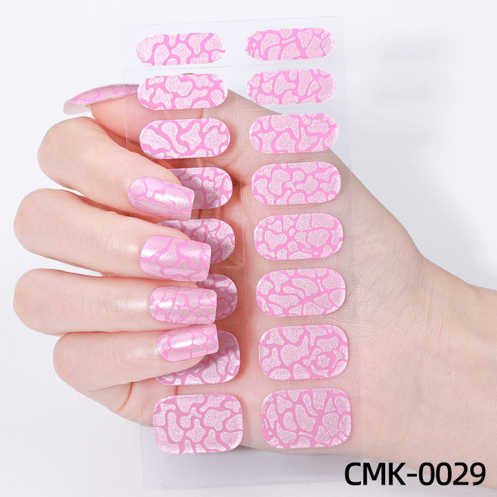 Glitter Finish Nail Wraps