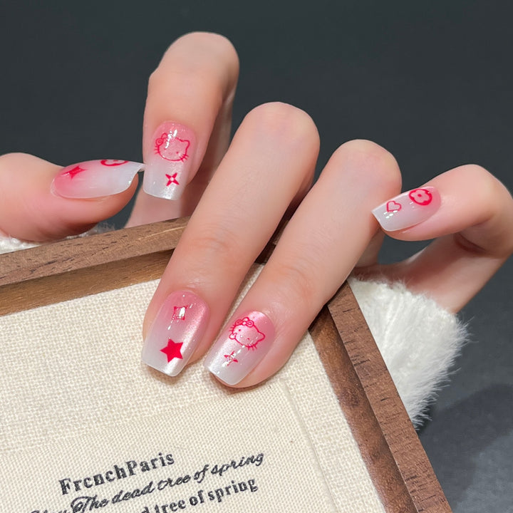 Artistic Press-On Nails Bowlift