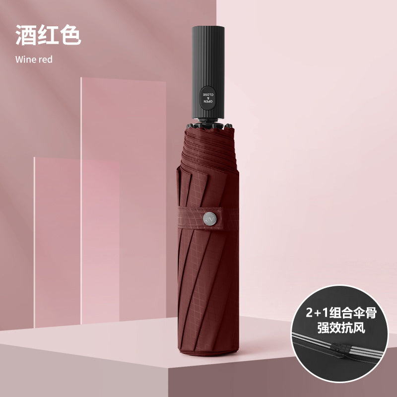 Women sturdy and windproof umbrella Bowlift