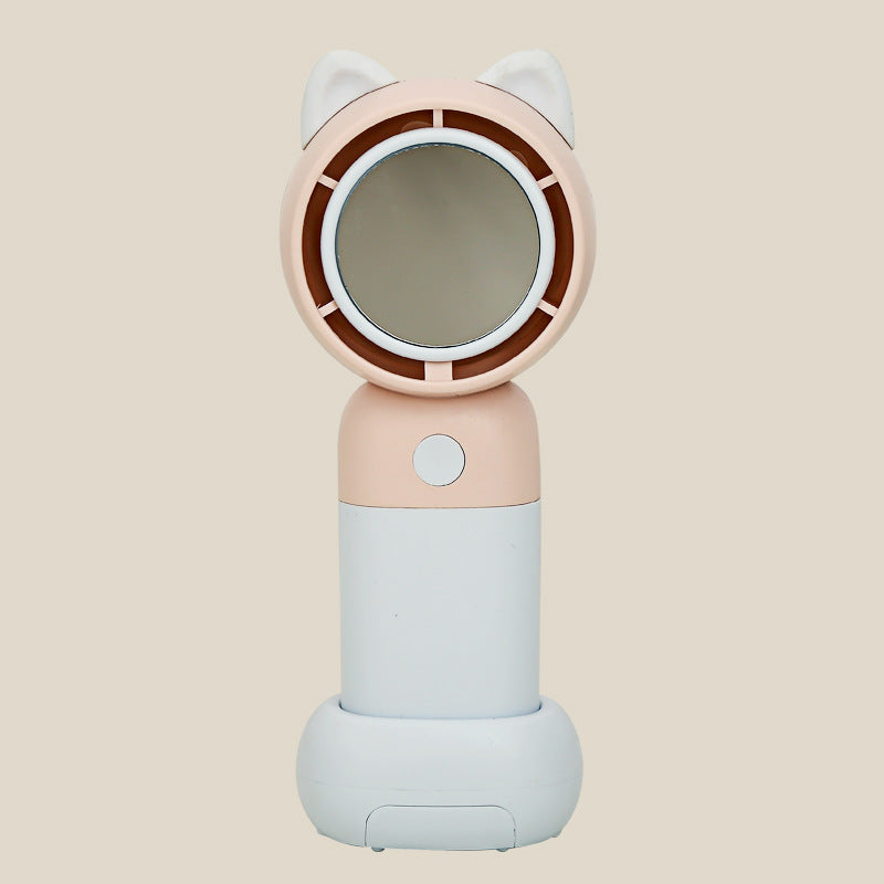 Ladies portable mini handheld fan with cat ears Bowlift