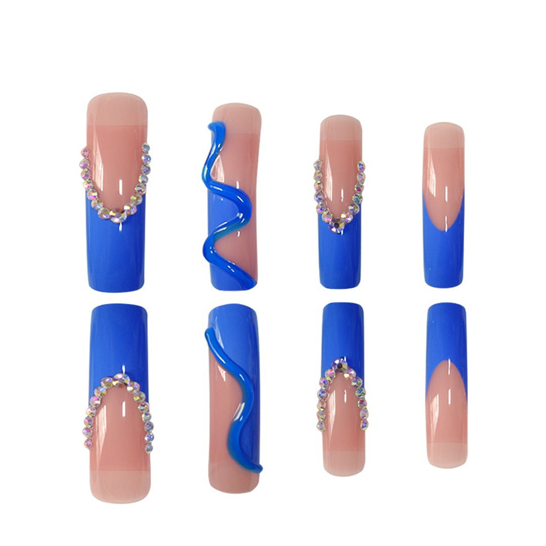 Glamorous 3D Long Stiletto Press-On Nails Bowlift