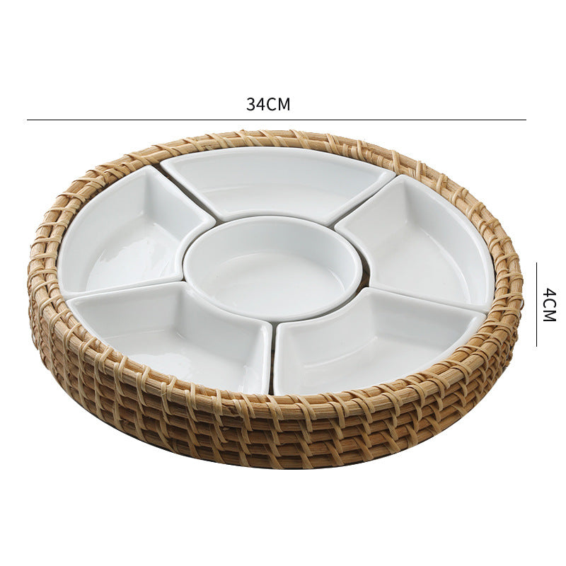 Unisex Serving Tray with Separate Compartments Bowlift