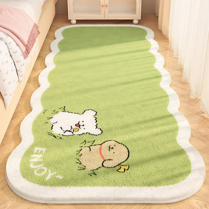 Plush Cartoon-Themed Area Mat