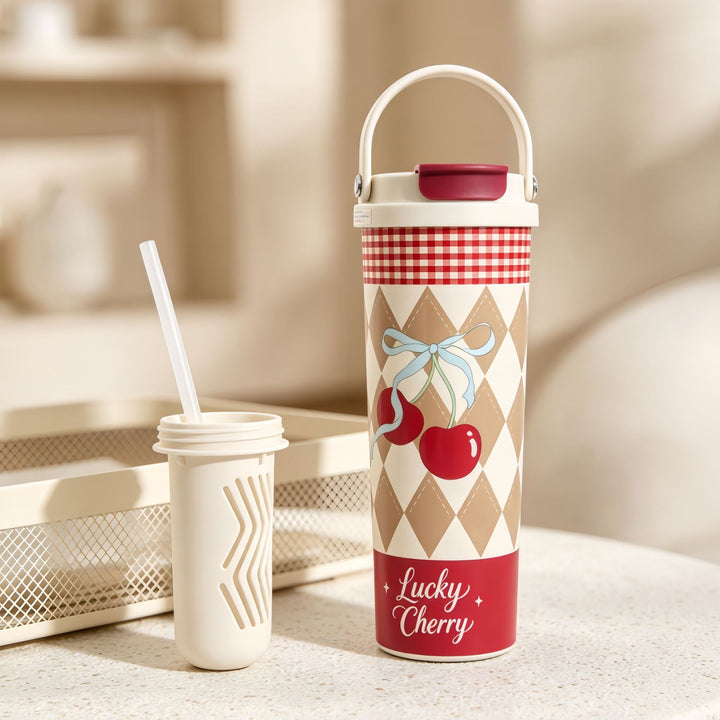Women’s insulated bottle with high-quality floral design Bowlift
