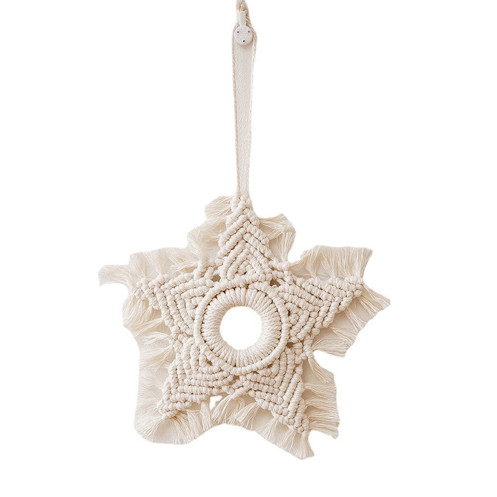 Macrame Star-Shaped Wall Hanging Decor Bowlift