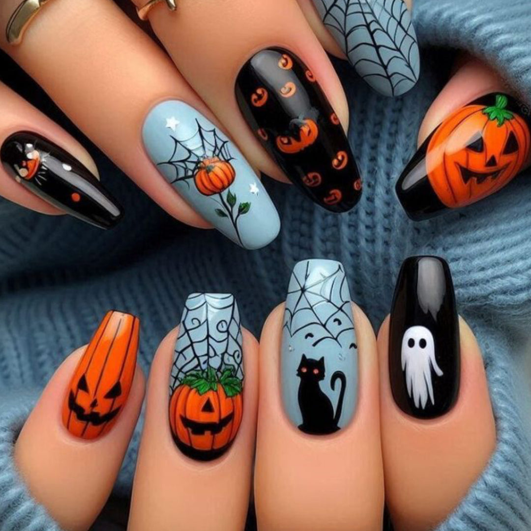 Halloween-themed Nail Art Extensions Bowlift