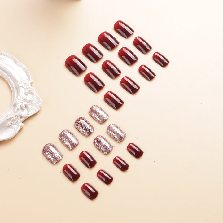 Glossy Gel Press-On Nail Set Bowlift