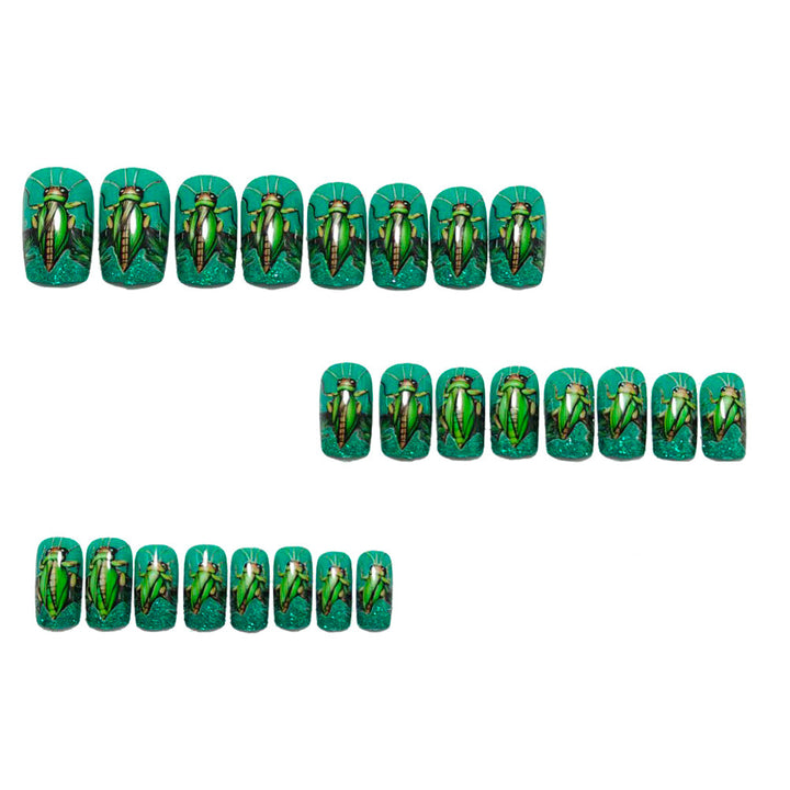 Artificial nails with creative grilling design Bowlift