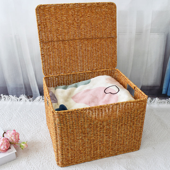 Woven Storage Cube with Lid Bowlift