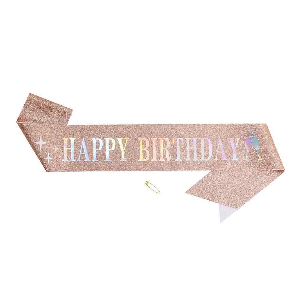 Women Funkenkrone with "Happy Birthday" lettering Bowlift