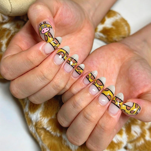 Creative Nail Art Set with Animal Design Bowlift