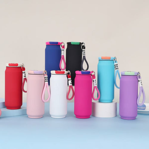 Women insulated water bottle with practical carry handle Bowlift