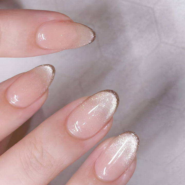 Elegant Ombre Glitter Nail Tips Bowlift
