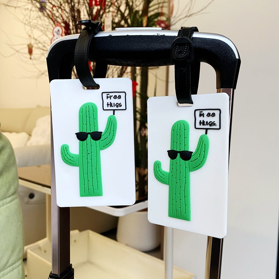 Fun Cactus-Themed Luggage Tag Bowlift
