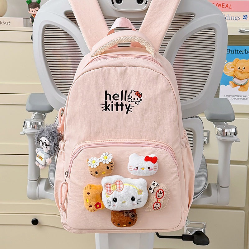 Charming Cartoon Embroidered Backpack