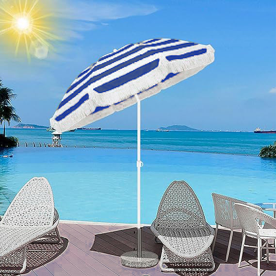 Women's sun umbrella with stylish tassels Bowlift