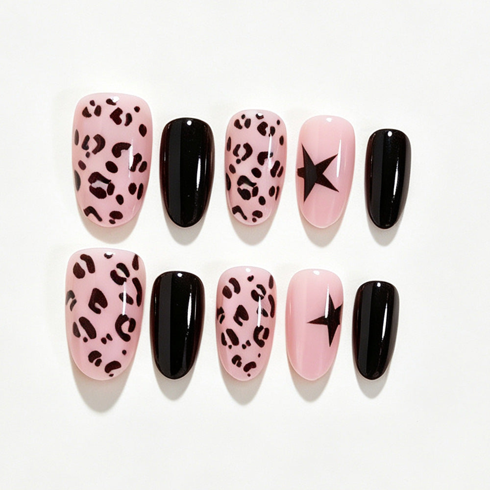Artistic Leopard Print Nail Wraps Bowlift
