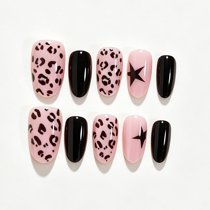 Artistic Leopard Print Nail Wraps Bowlift