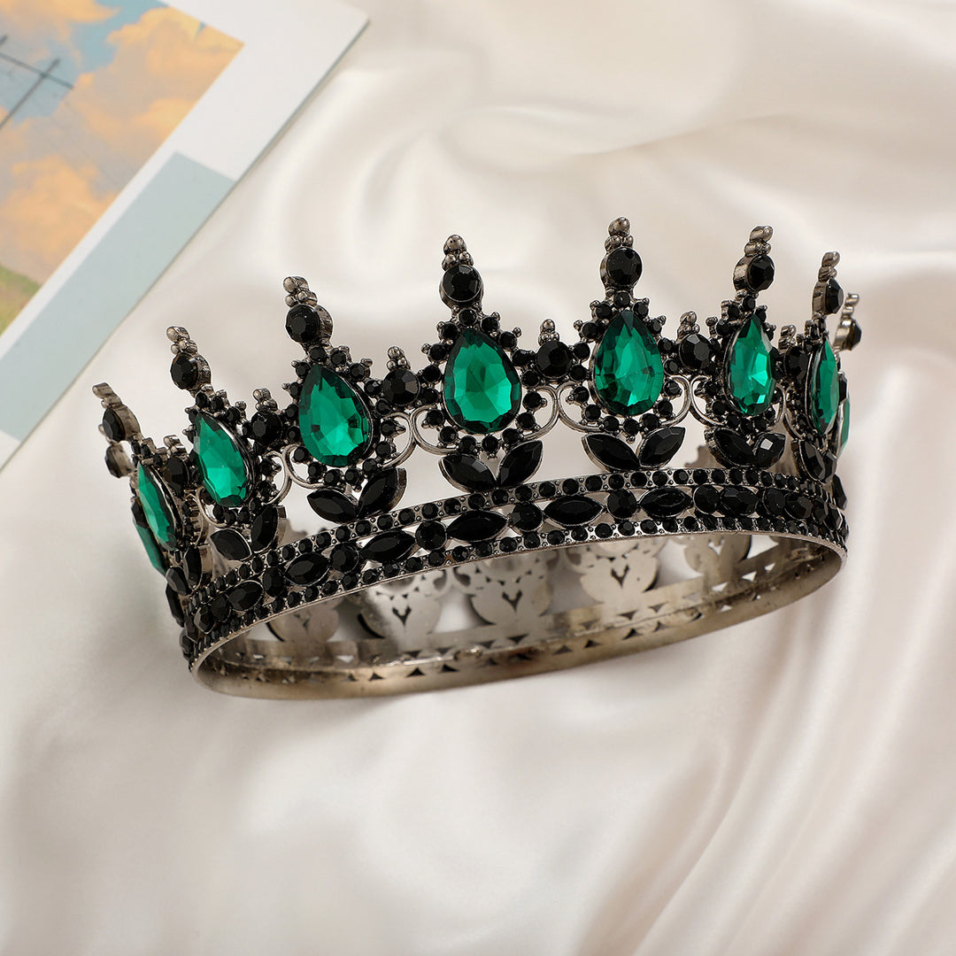 Ladies Luxurious Festive Crown with Shining Gemstones Bowlift