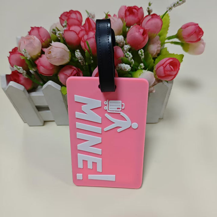 Unisex Luggage Tag with Personal Identification Message Bowlift