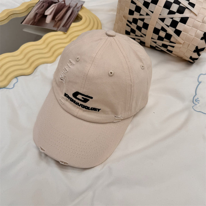 Men's Distressed Casual Baseball Cap Bowlift
