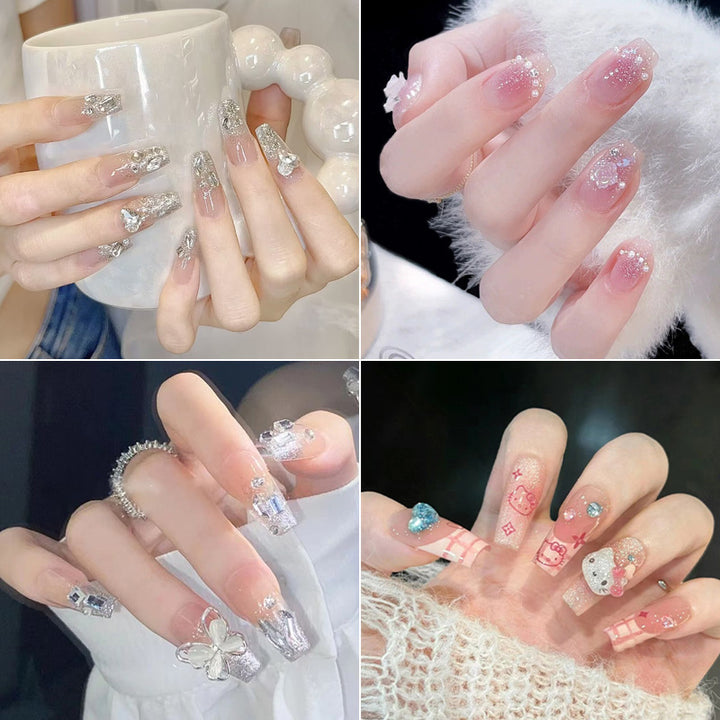 Creative Themed Press-On Nail Art Set Bowlift