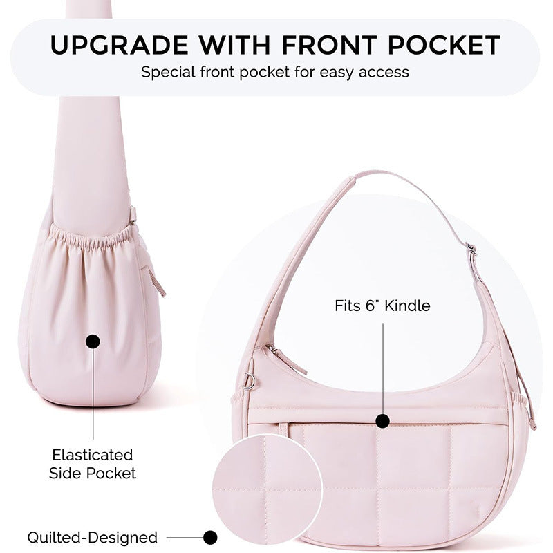 Fashionable shoulder bag with textured design Bowlift