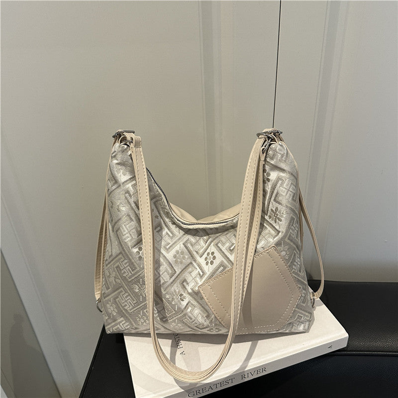 Stylish Geometric Pattern Shoulder Bag Bowlift
