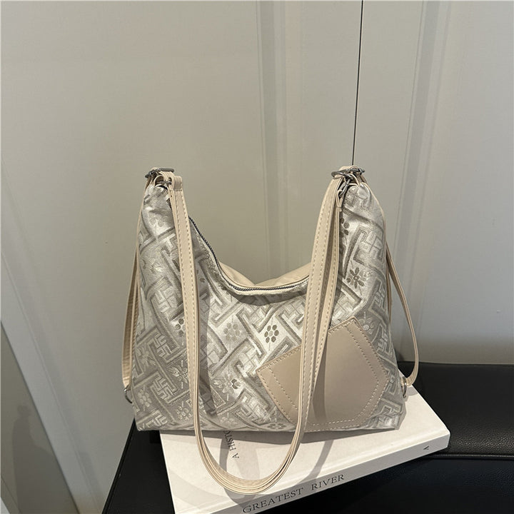Stylish Geometric Pattern Shoulder Bag Bowlift