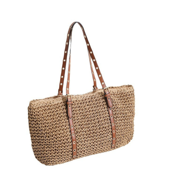 Elegant basket bag with sturdy leather handles Bowlift