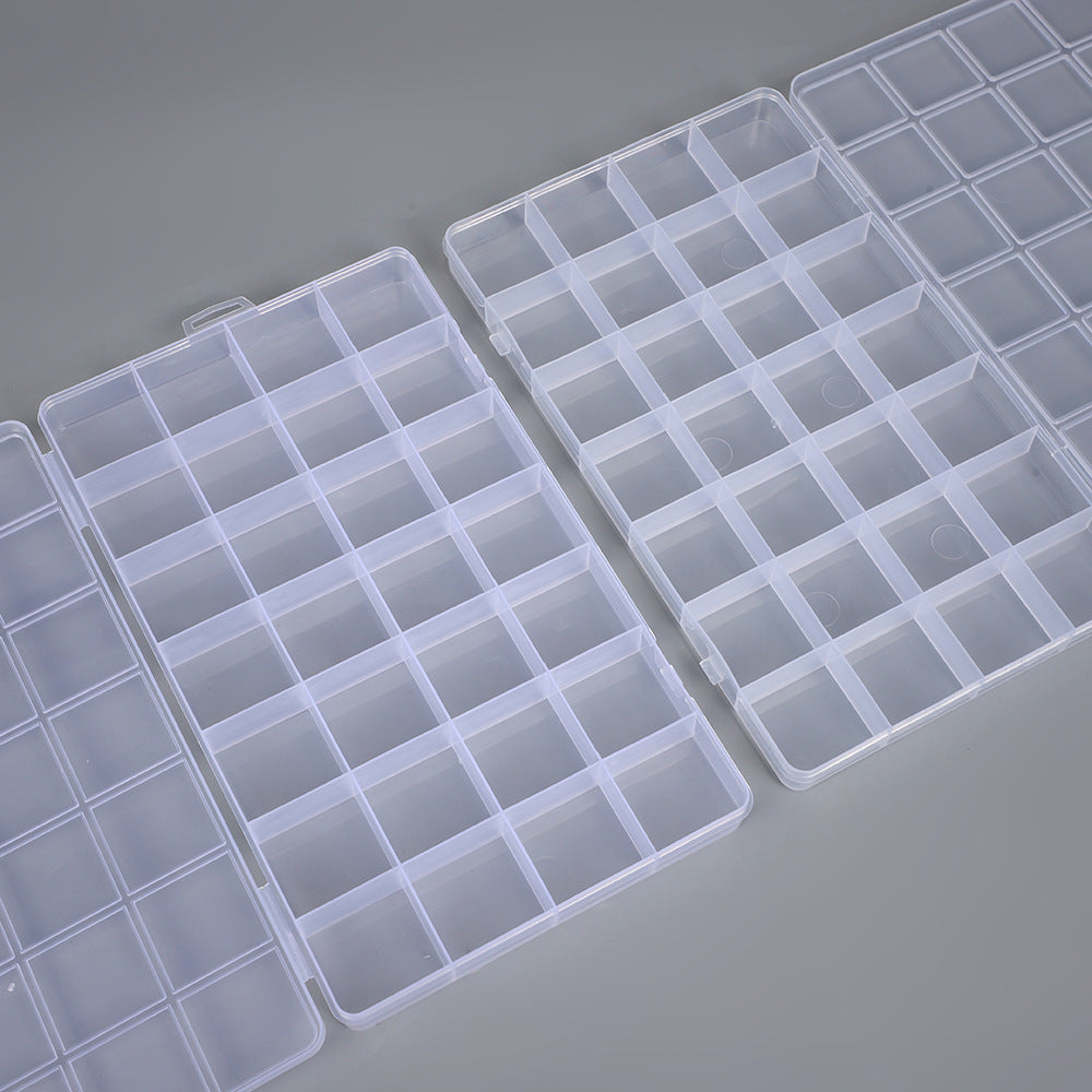 Transparent Multi-Compartment Storage Organizer Box Bowlift