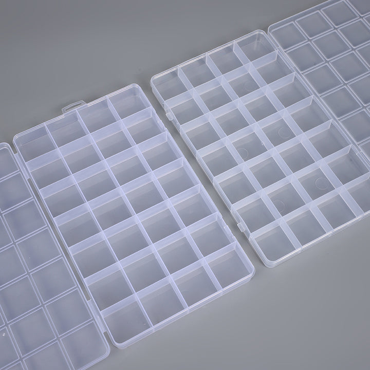 Transparent Multi-Compartment Storage Organizer Box Bowlift