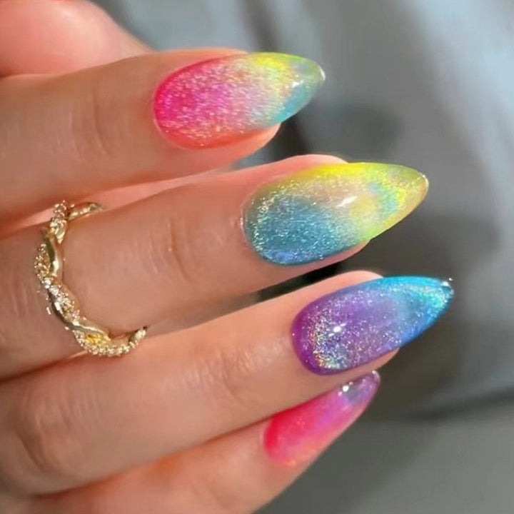 Elegant Floral Bow Press-On Nail Tips Bowlift