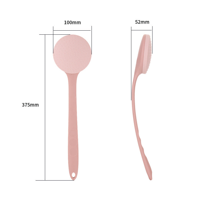 Long-Handled Silicone Exfoliating Back Brush with Soft Massage Bristles Bowlift