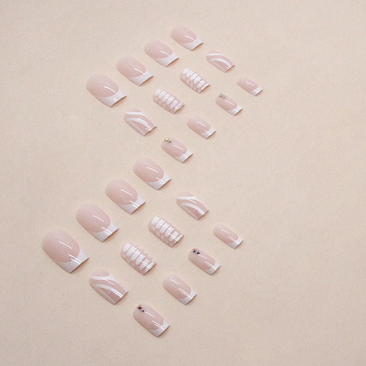 Artistic Press-On Nail Art Set Bowlift