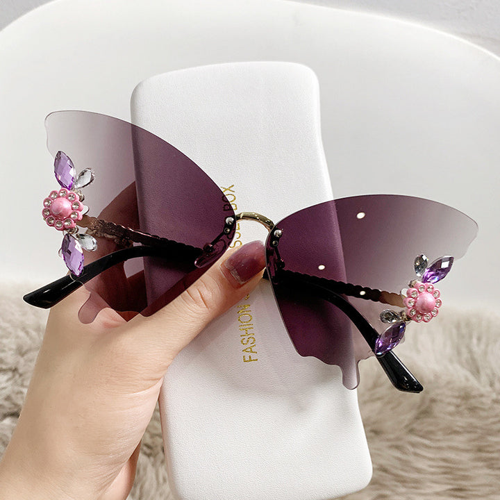 Women creative butterfly sunglasses Bowlift