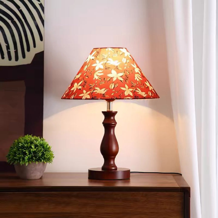 Artistic Floral Accent Table Lamp