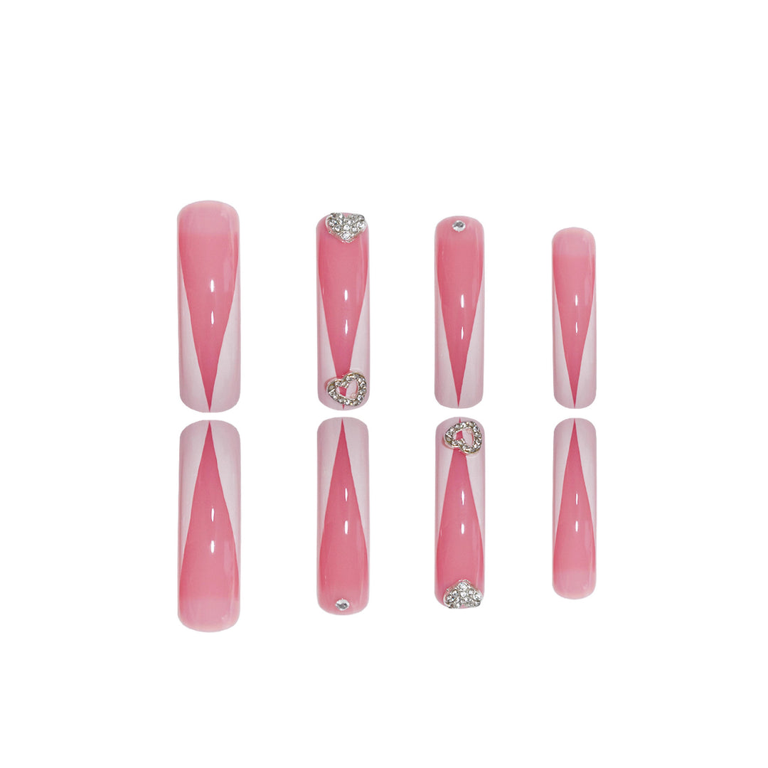Elegant Sculpted Press-On Nail Set Bowlift