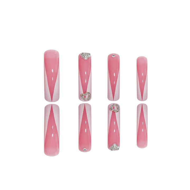 Elegant Sculpted Press-On Nail Set Bowlift