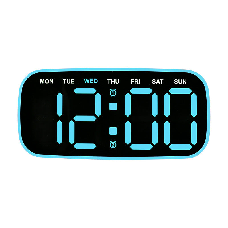 Digital Alarm Clock with Date and Day of the Week Display Bowlift