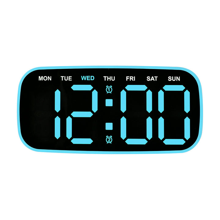 Digital Alarm Clock with Date and Day of the Week Display Bowlift