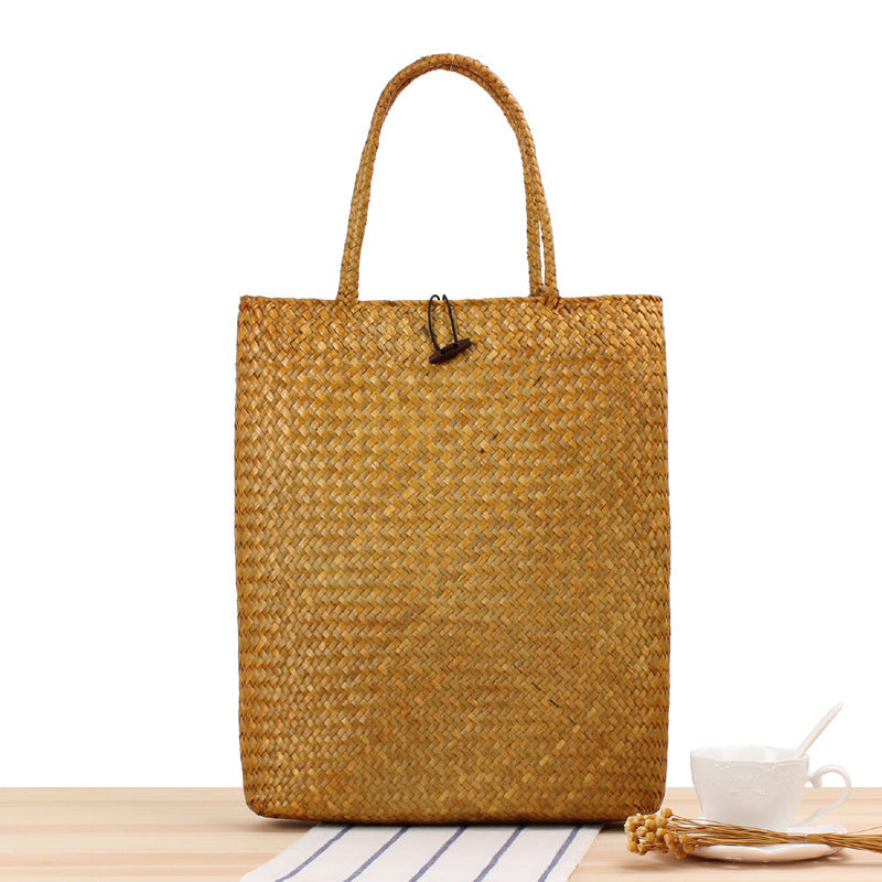 Shopping bag made of woven natural material Bowlift