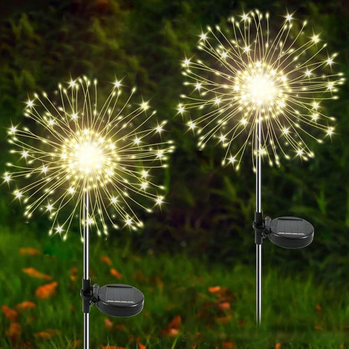 Starburst Solar Garden Stake LED Sparkler Sculpture Bowlift