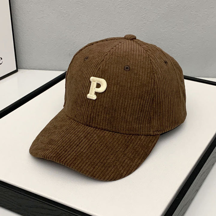 Women's Corduroy Adjustable Baseball Cap Bowlift